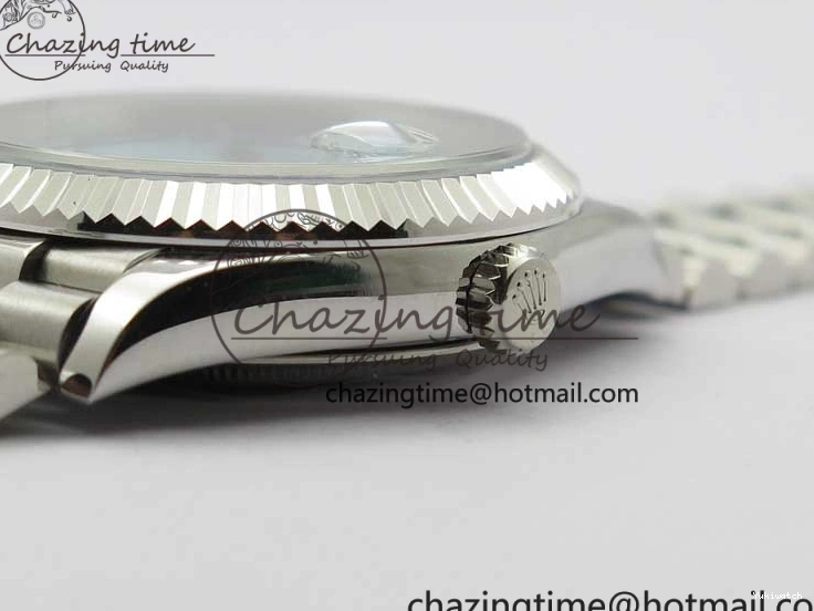 Bracelet Dial Fluted A2813 Markers Day SS Date 40mm Maker Bezel Best On SS Edition BP Arabic Blue 0727